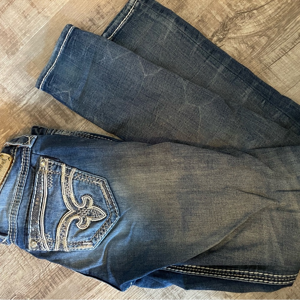 Rock Revival Dark Blue Slim Jeans